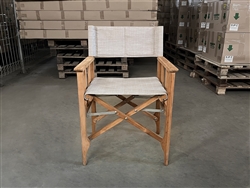 Richmond Teak Director Arm Chair - Light Grey Richmond Teak Director Arm Chair - Light Grey